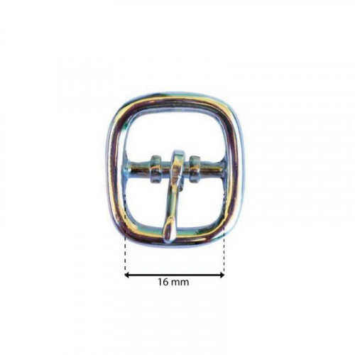 HEBILLA PARA CORREA DE ESPUELA INGLESA NIQUELADA 2