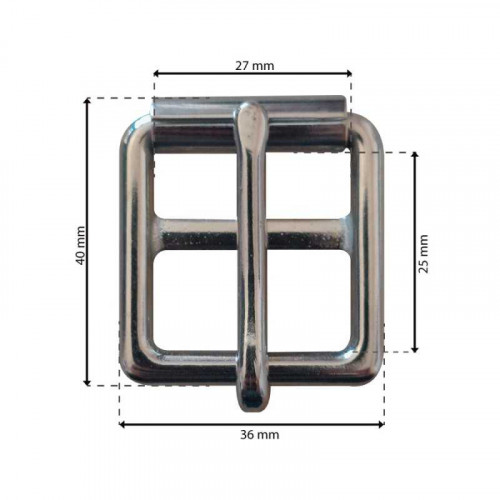 HEBILLA DE CINCHA ACERO INOXIDABLE 2