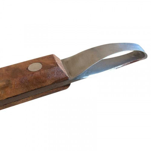 LEGRA ECONÃ“MICA CORTE OVAL CON MANGO DE MADERA 2