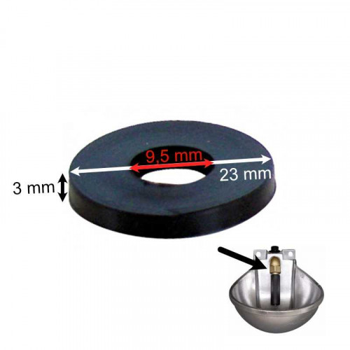 GOMA PLANA PARA BEBEDERO VÃLVULA ALUMINIO 2