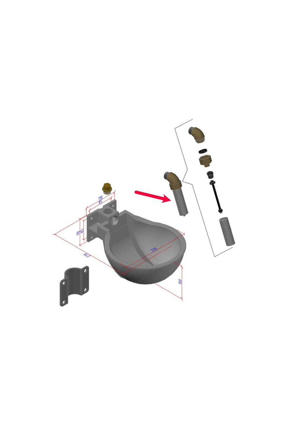 REPUESTO VÃLVULA CILÃNDRICA PARA BEBEDERO